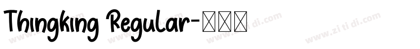 Thingking Regular字体转换